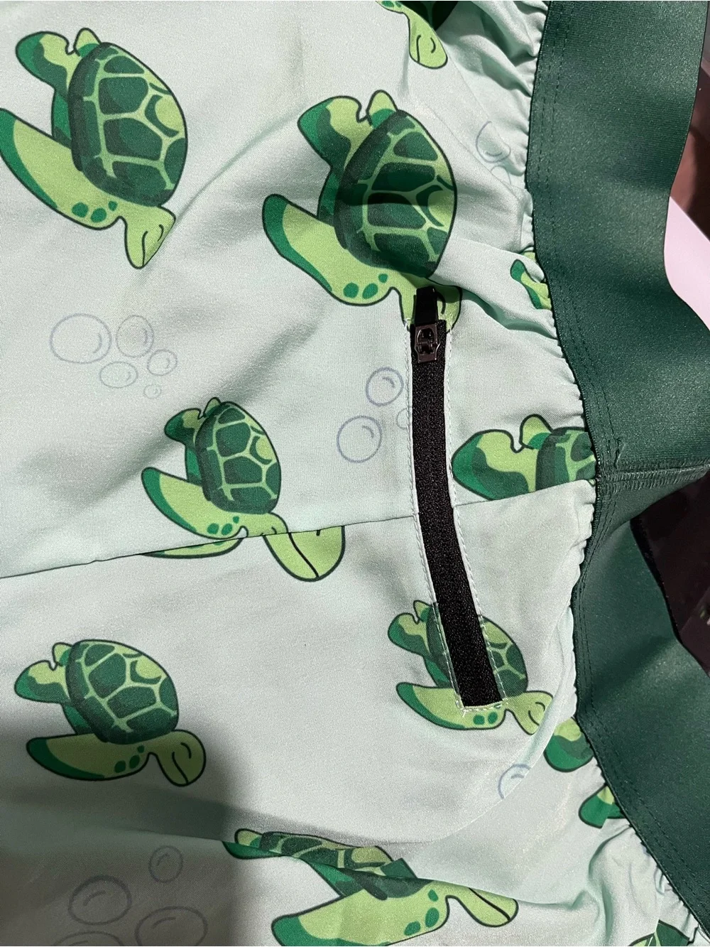 Chicknlegs Women's Sea Turtle Running Shorts Split 1.5 - Picture 2 of 5